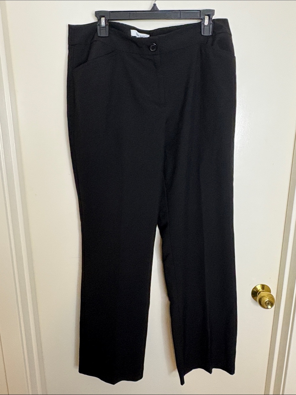 Nine West Black Classic Straight Leg Dress Pants